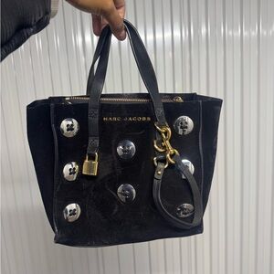 Marc Jacobs Black Tote with Silver Accents